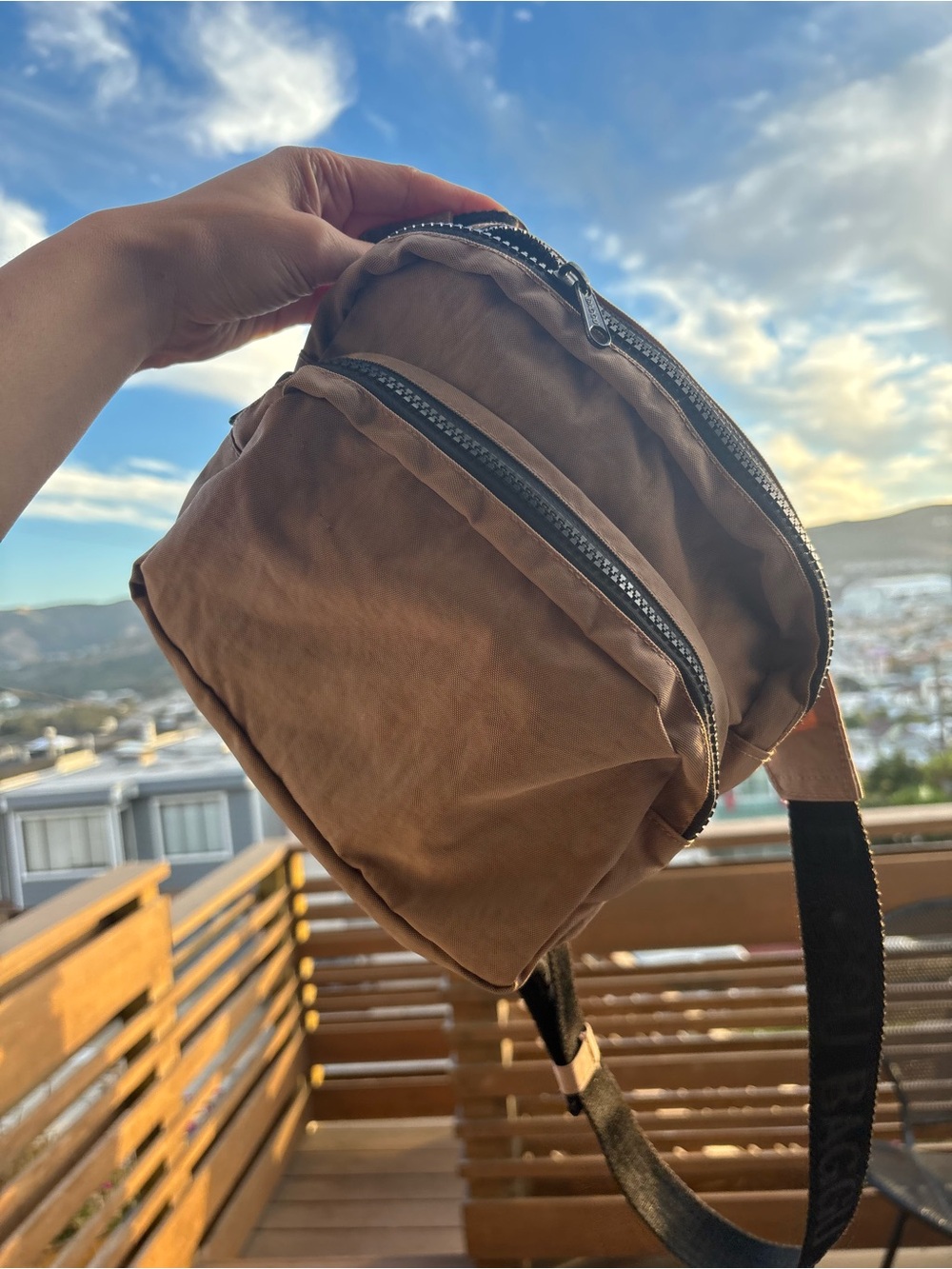 Baggu Nylon Fanny Pack - color Cocoa